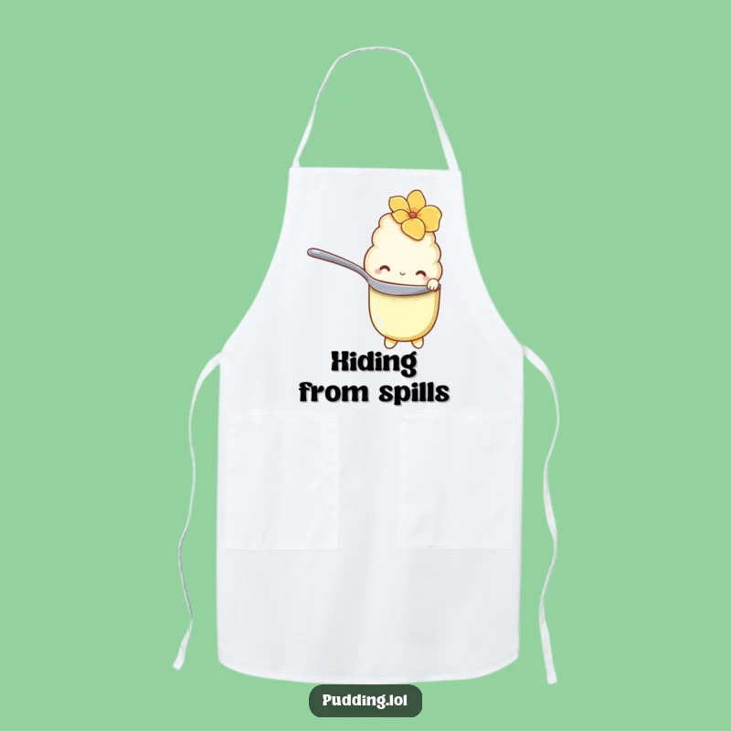 Funny Shy Pudding Apron: Cook with Sweet Charm, Perfect Kitchen Gift
