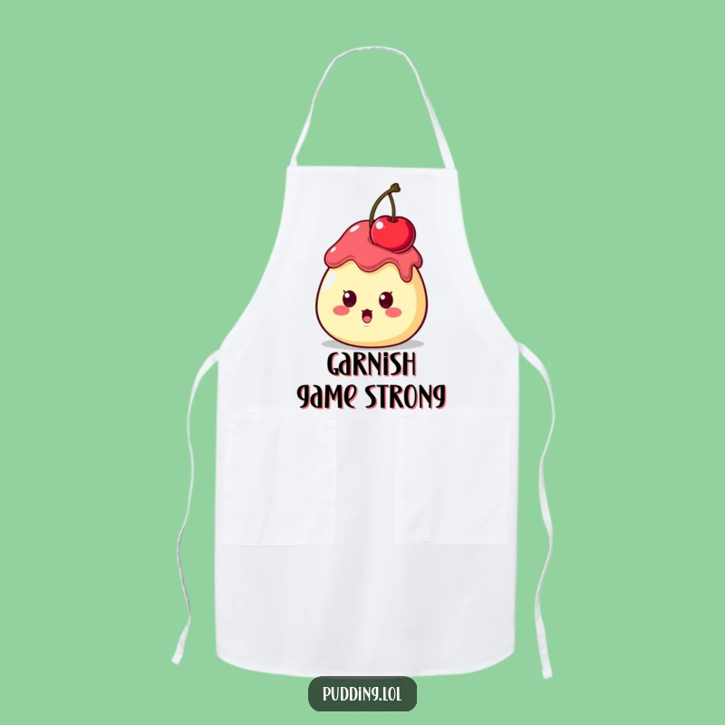Funny Surprised Pudding Chef Apron - Humorous Dessert Surprise Gift