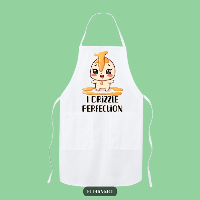 Funny Giggling Caramel Apron - Kitchen Dessert Character Fun