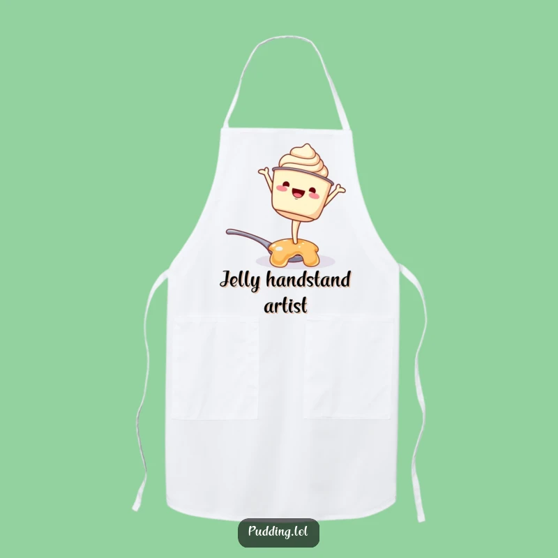 Funny Pudding Cup Handstand Apron: Kitchen Humor for Dessert Lovers, Perfect Funny Gift
