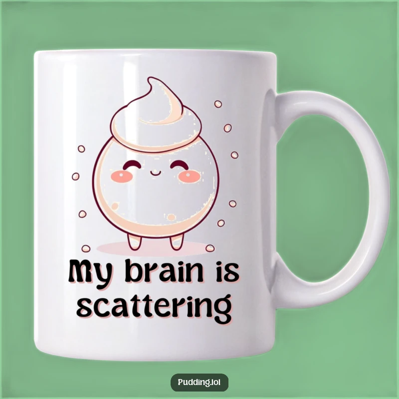 Funny Tapioca Pudding Mug: Silly Pearls Scattering Gift for Pudding Fans