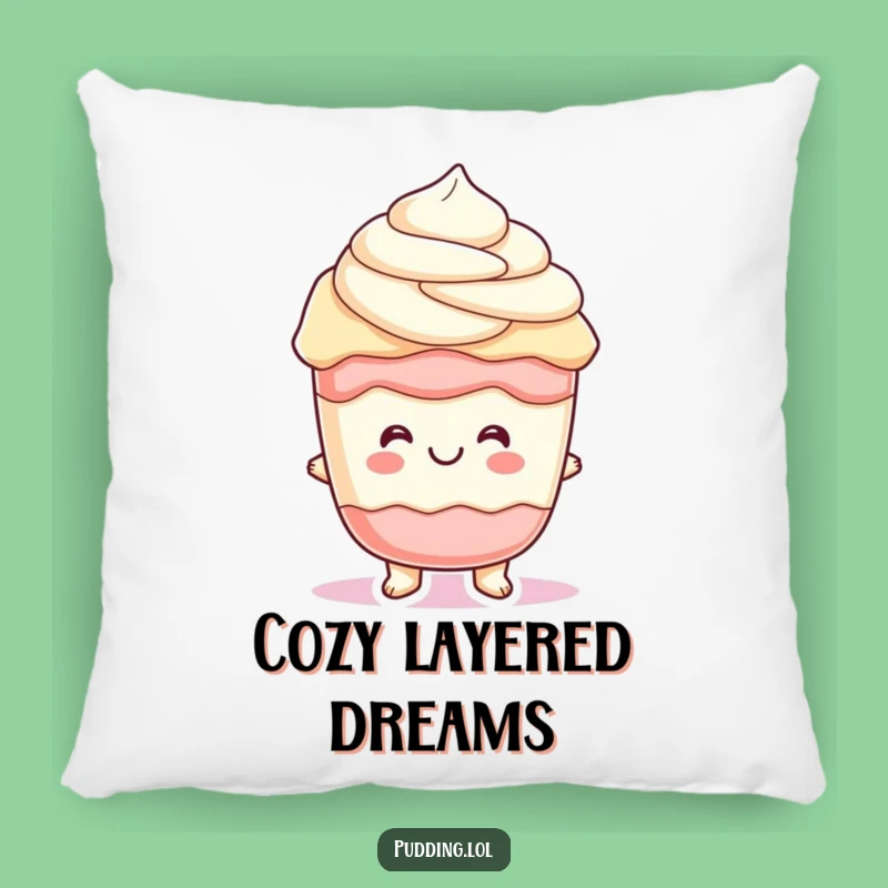 Funny Parfait Pudding Pillow: Cheerful Comfort with Layered Humor