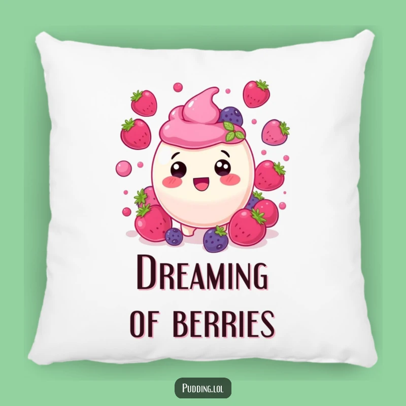 Funny Berry Pudding Pillow: Delighted Comfort and Fruity Hugs