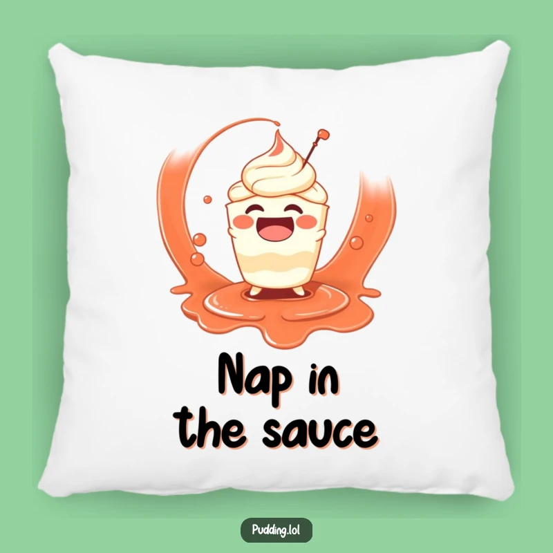 Funny Pudding Splash Pillow: Snuggle with Saucy, Playful Comfort
