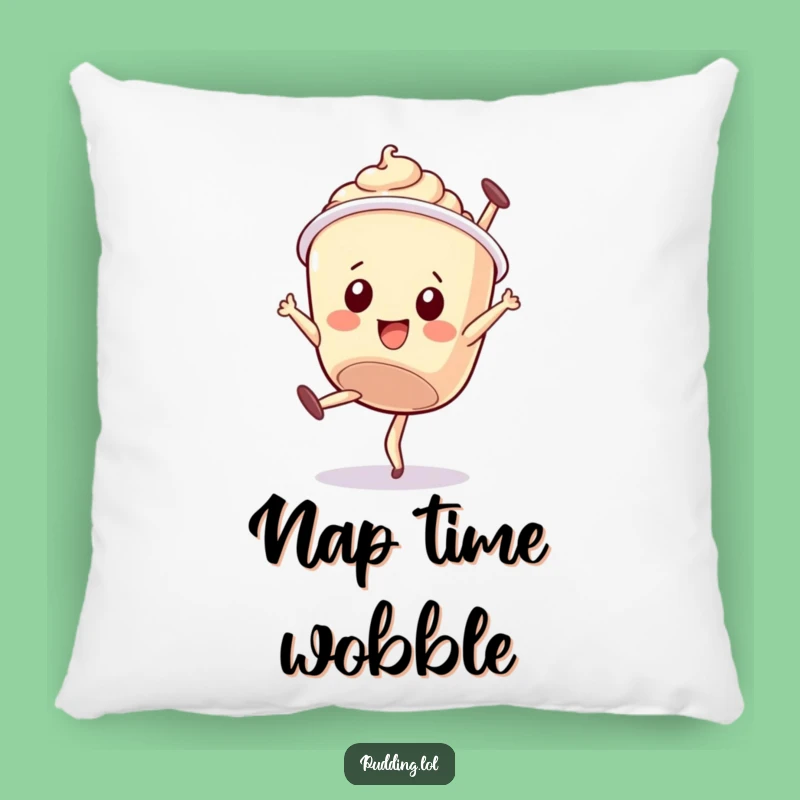 Funny Pudding Cup Pillow: Wobbly Comfort, Dessert Sweetness, Sweet Funny Gift!