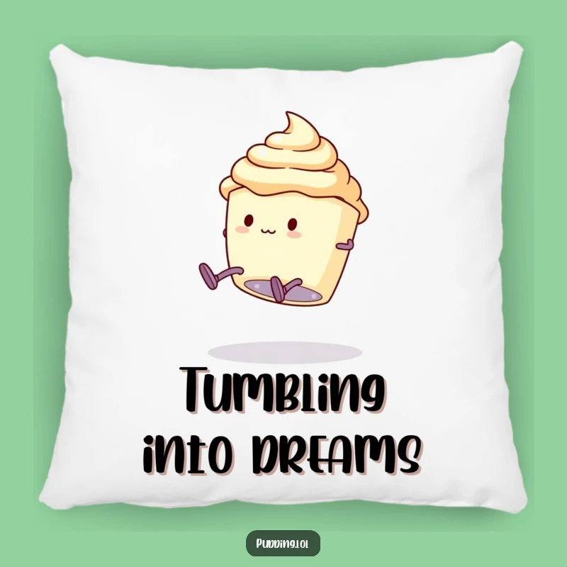 Funny Pudding Pillow: Clumsy Somersault Cup Comfort, Perfect Accent Gift