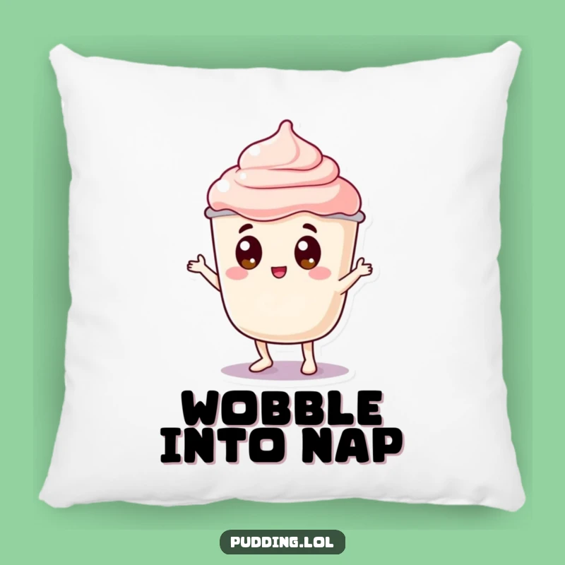 Funny Pudding Wobble Pillow: Jiggly Character Googly Eyes Dance - Comfy & Hilarious Accent Pillow Gift
