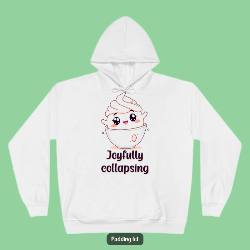 Funny Pudding Cream Tumbling Hoodie Cozy Hilarious Gift For Dessert Lovers