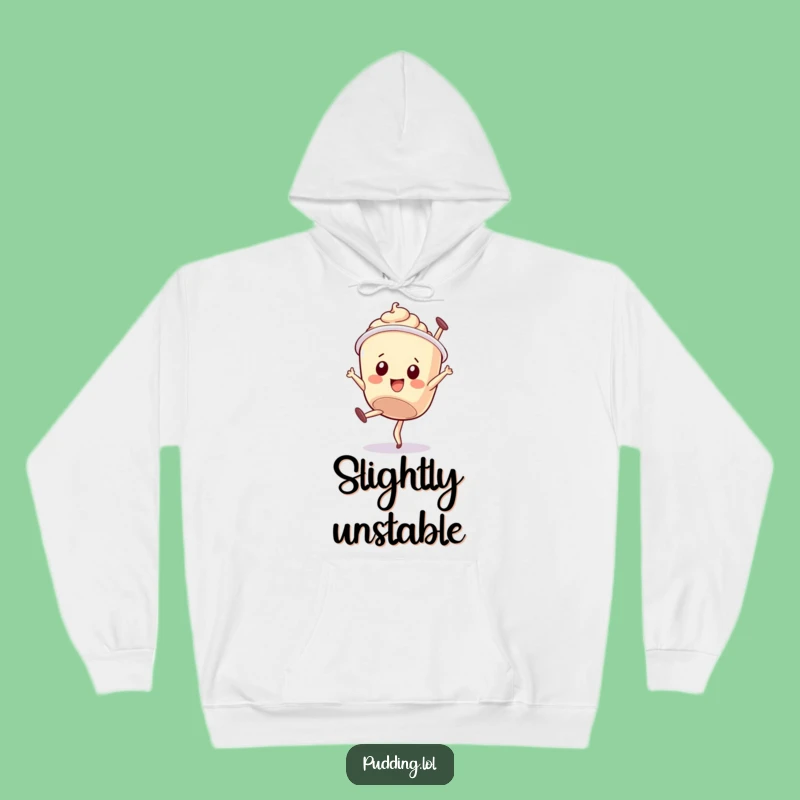 Funny Pudding Cup Hoodie: Wobbly Charm, Cozy Dessert, The Ultimate Funny Gift!