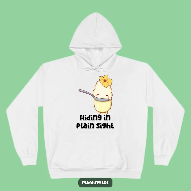 Funny Shy Pudding Hoodie: Cozy Up with This Sweet Character, Funny Gift