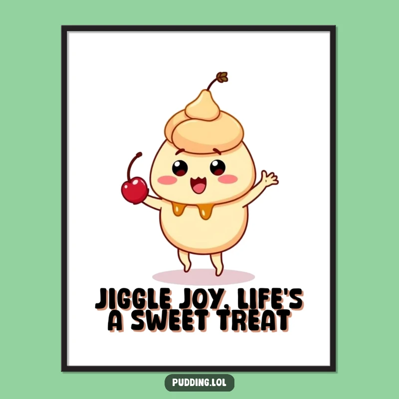 Free Printable Wall Art: Silly Pudding Dance, Hilarious Downloadable Decor for a Joyful Space