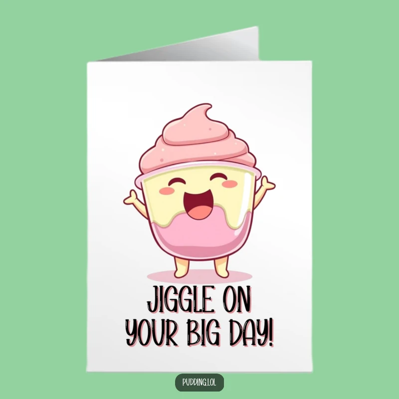 Free Printable Birthday Pudding Card: Jiggling Gelatin for a Fun Downloadable Gift