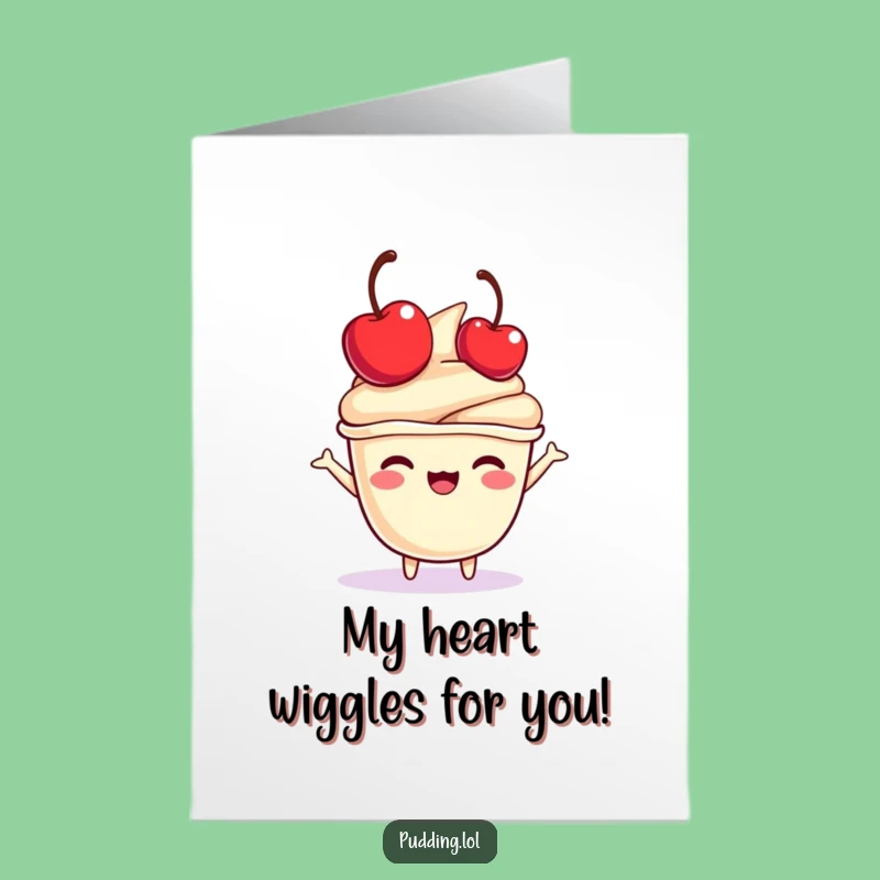 Free Printable Thank You Pudding Card: Cherry Thanks, Funny Downloadable Gift!