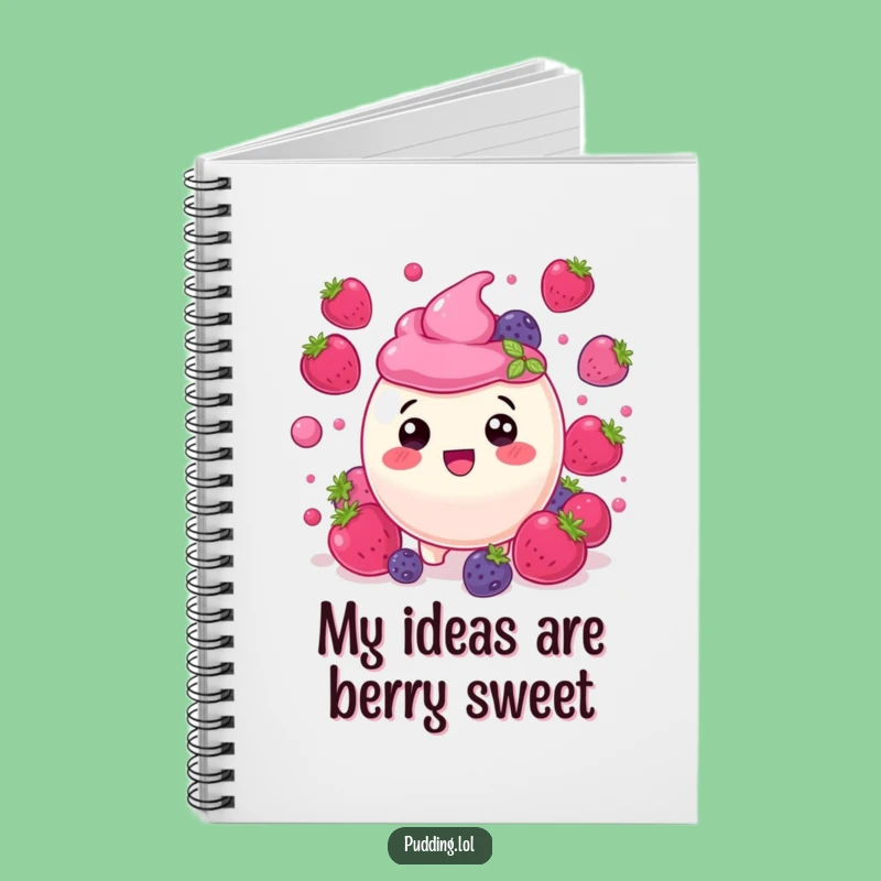 Funny Berry Pudding Notebook: Delighted Notes and Fruity Ideas