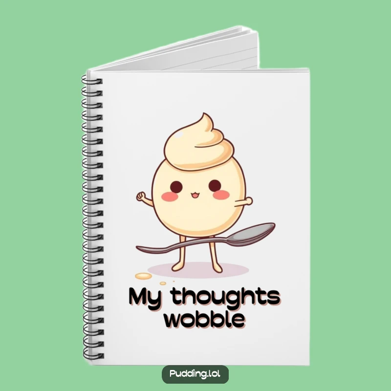 Funny Jiggling Pudding Ideas Notebook - Hilarious Dessert Journal Gift