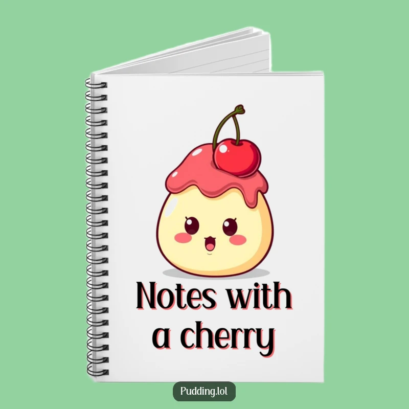 Funny Surprised Pudding Ideas Notebook - Comedic Dessert Journal Gift