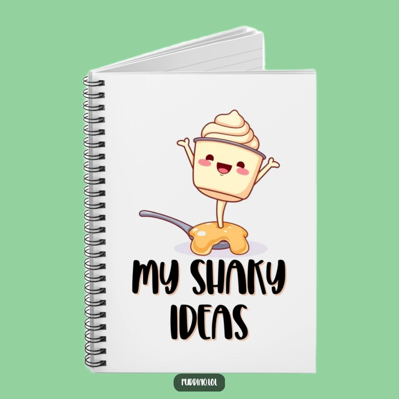 Funny Pudding Cup Handstand Notebook: Jot Down Ideas with Dessert Humor, Perfect Funny Gift