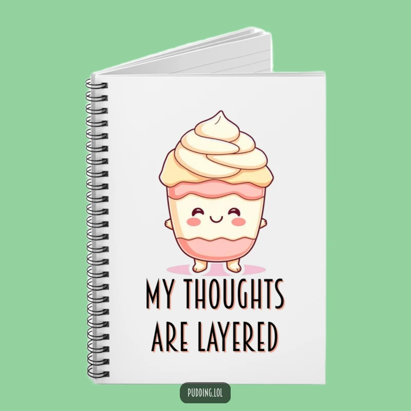 Funny Parfait Pudding Notebook: Cheerful Notes and Layered Ideas