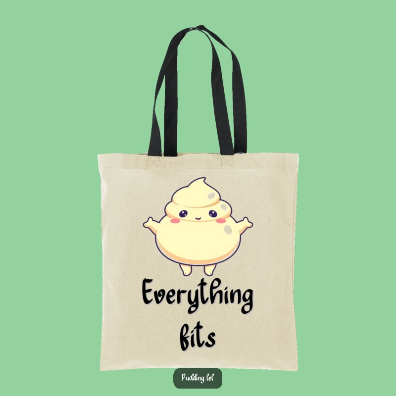 Funny Jiggly Pudding Arms Out Tote Bag: Carry Hugs, Great Funny Gift
